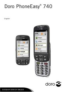 Doro PhoneEasy 740 manual. Smartphone Instructions.